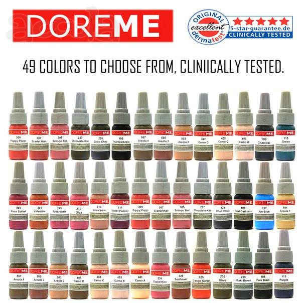Пигменты для микроблейдинга Doreme